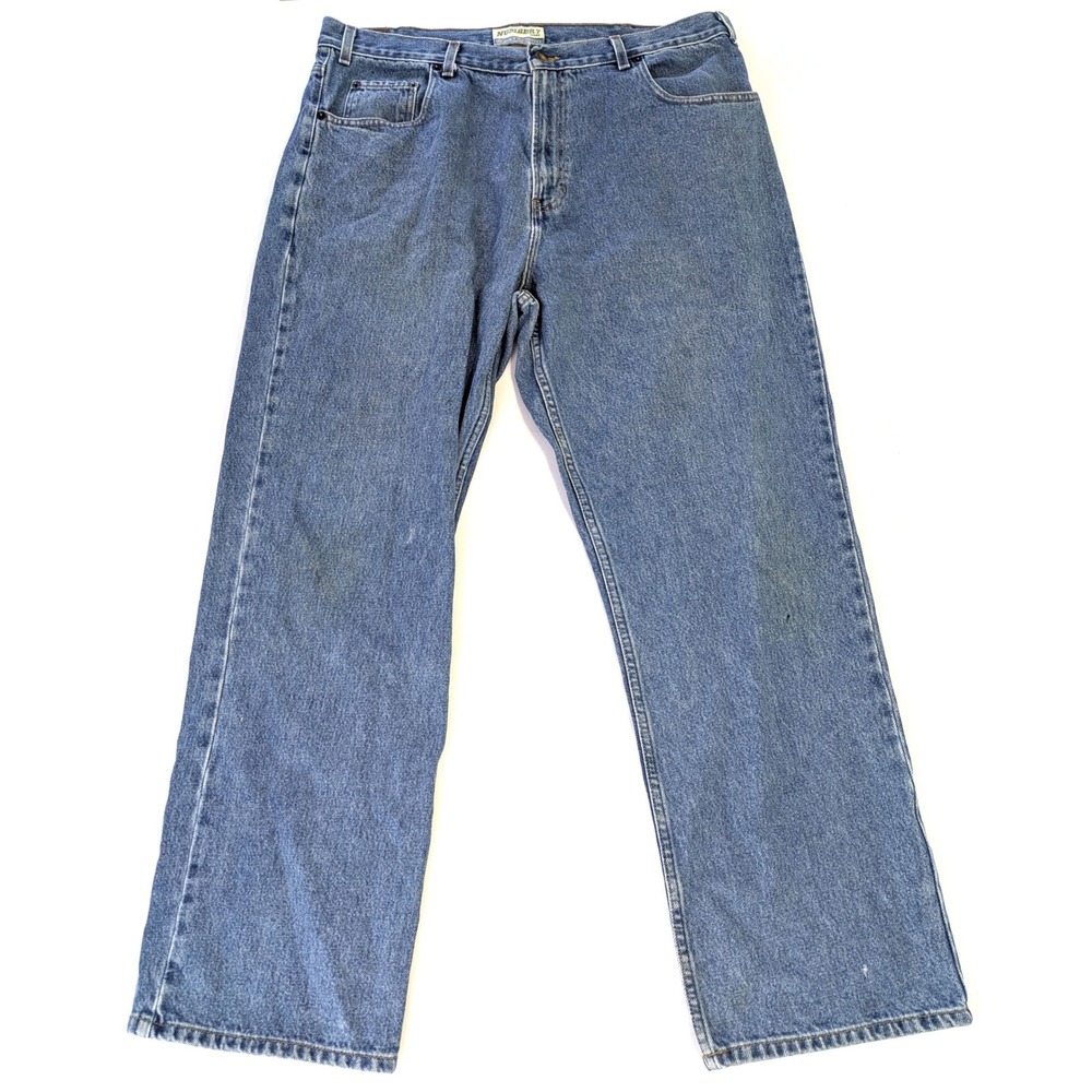Old Navy Number 7 Jeans Mens 40x32 Blue Denim Straight Leg Vintage 100% Cotton